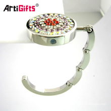 Handmade metal mirror bag purse hook handbag hanger holder wholesale